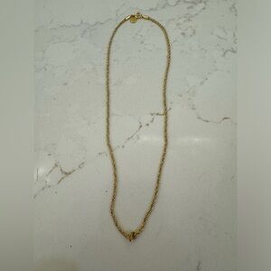Gorjana knot necklace.